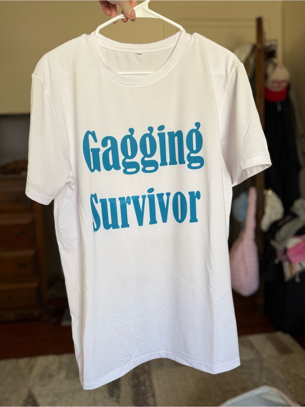 Funny crude t-shirt / large / unisex